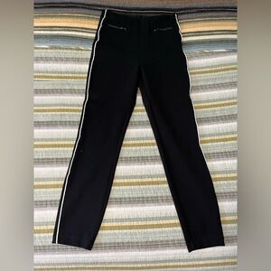 SPANX Black Trousers with White Accents